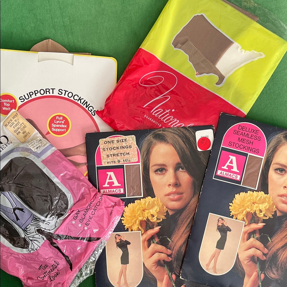 Lot of vintage Stockings five pairs